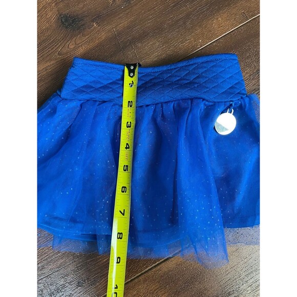 Disney Frozen Girls Size 18 Months Blue Tulle Sparkle Skirt with Snowflake! - Picture 6 of 8